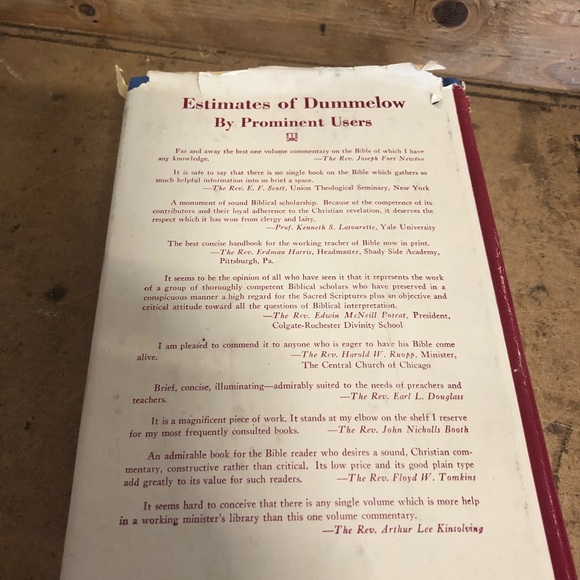 ONE VOLUME BIBLE COMMENTARY By John R. Dummelow - Hardcover - Picture 2 of 16